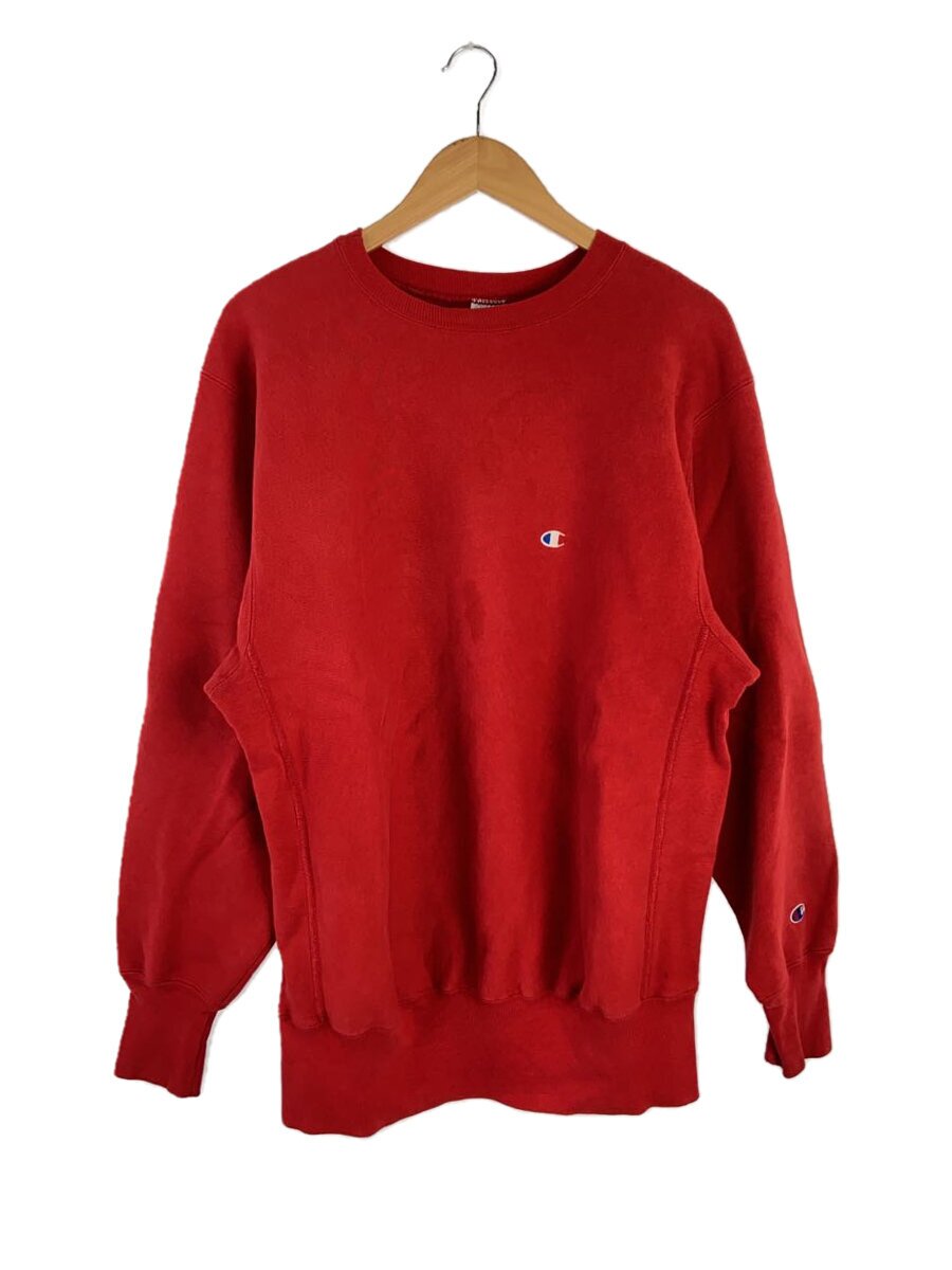 【中古】Champion◆汗水/XL/綿織物/RED/トリコタグ/REVERSE WEAVE/USA製【メンズウェア】