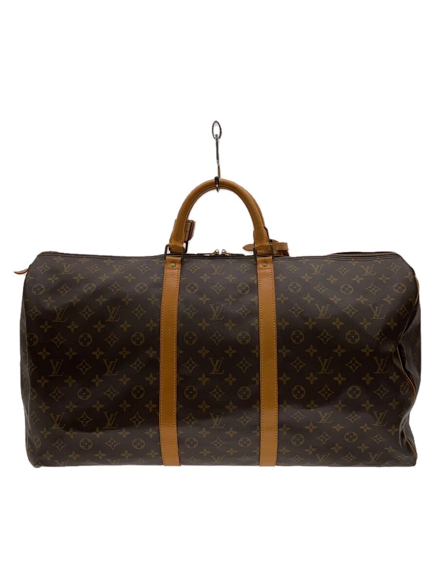 【中古】LOUIS VUITTON◆キーポル50_モノグラム・帆布/PVC/BRW【御徒面子】