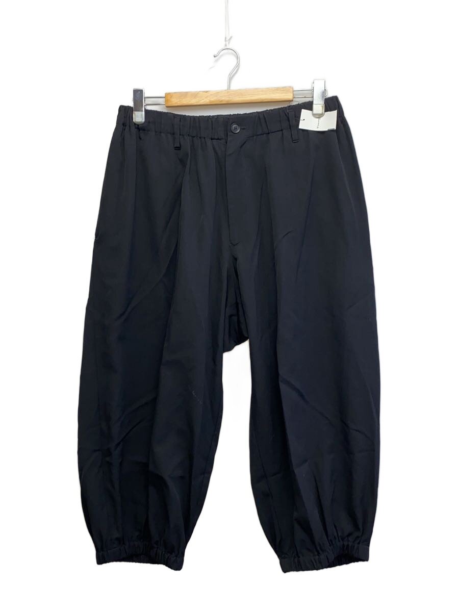 【中古】yohji yamamoto POUR HOMME◆W/GABARDINE GATHER PANT/ボトム/2/ウール/BLK/HG-P17-100【メンズウェア】|2nd STREET 店