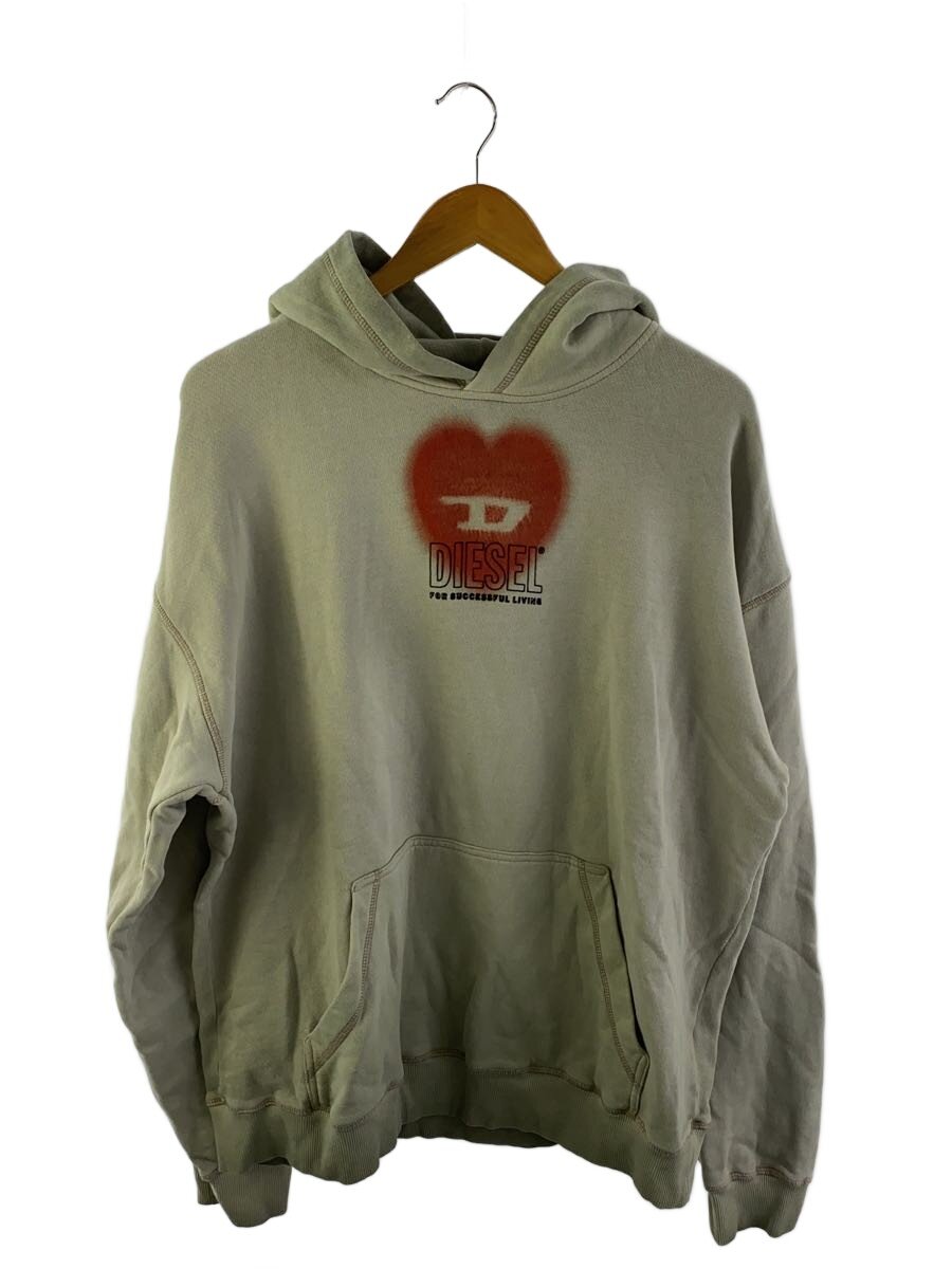 【中古】DIESEL◆パーカー/M/コットン/GRY/プリント/a13396【メンズウェア】|2nd STREET 店