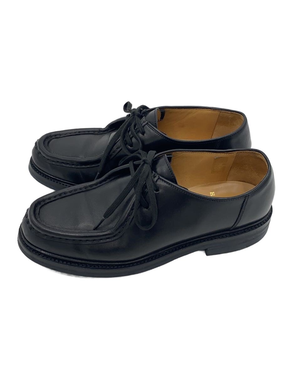 【中古】HARROGATE◆お召しものシューズ/UK7.5/BLK/なめし革/HRG04【シューズ】