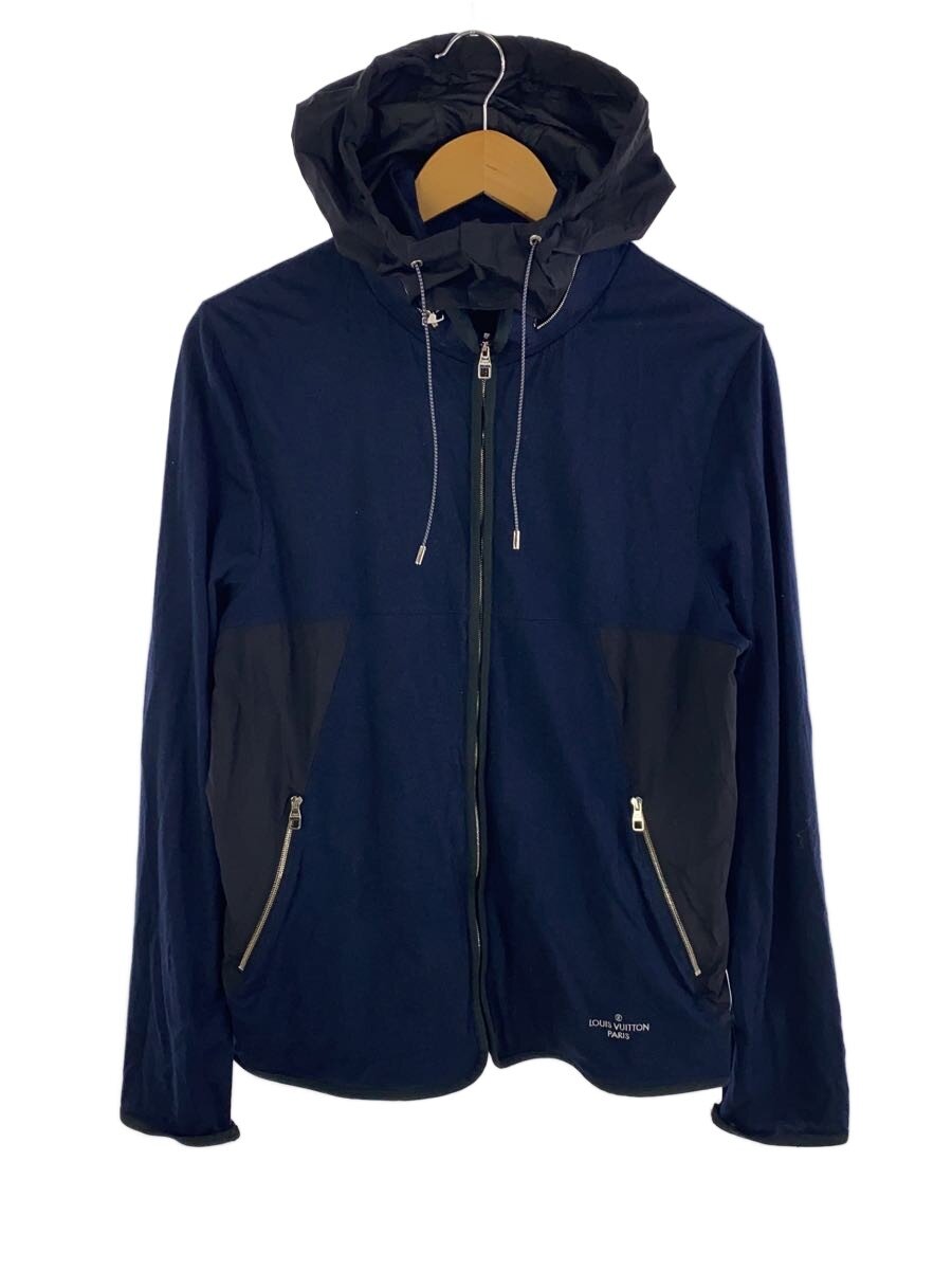 【中古】LOUIS VUITTON◆ジップパーカー/M/羊毛/NVY/H6Y04WJ17/着付ける感//【メンズウェア】