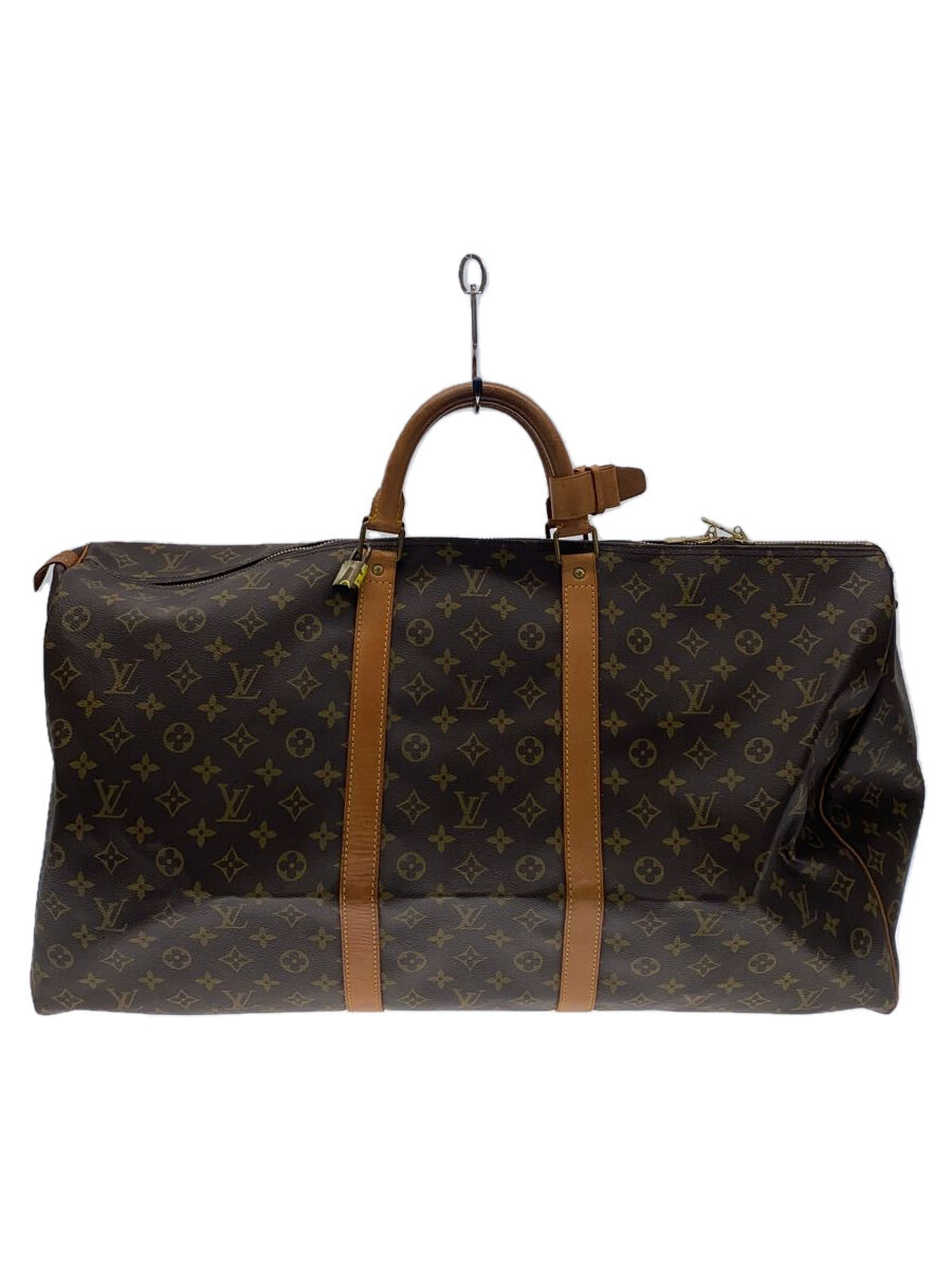 【中古】LOUIS VUITTON◆キーポル50_モノグラム・帆布_BRW/PVC/BRW【御徒面子】