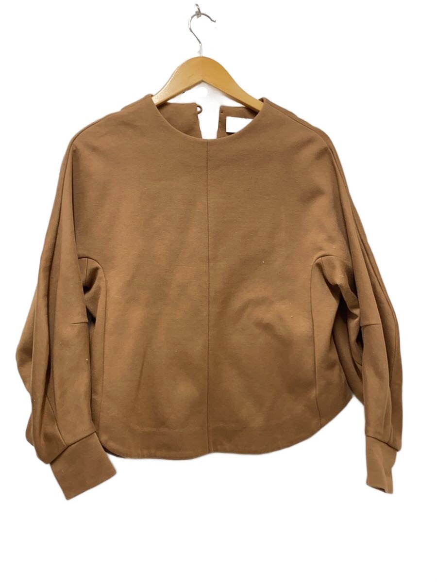 【中古】mame kurogouchi◆Double Face Jersey Pullover/2/綿織物/BRW/無地/粍21ps-js705【レディース御召しもの】
