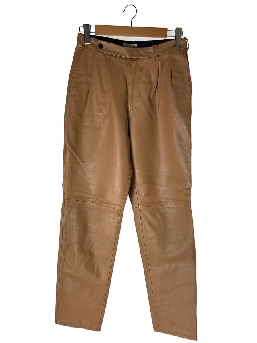 【中古】LITTLEBIG◆下つ方/44/羊革/ベージュ/LB213-LT02/Tucked Leather Pants【メンズウェア】