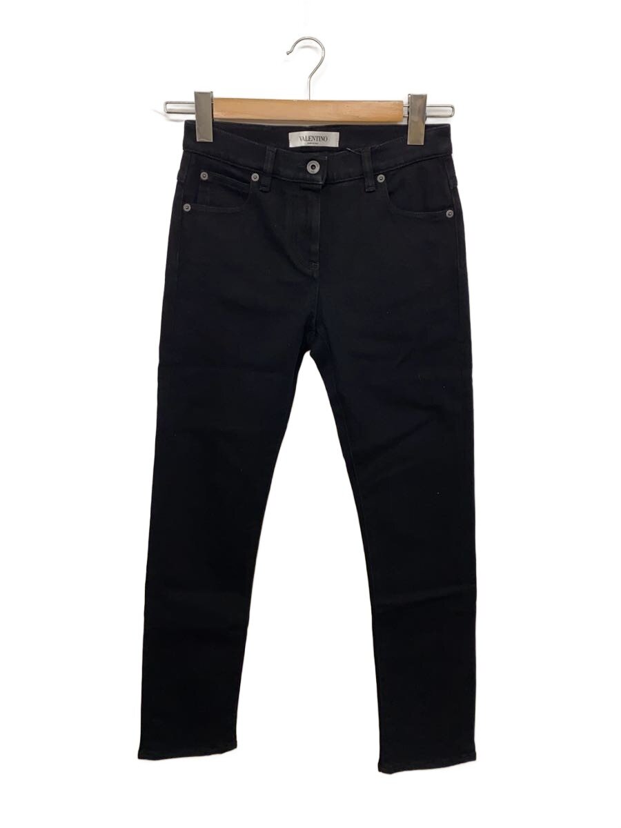 【中古】VALENTINO◆スキニーパンツ/25/綿織物/BLK/0000042572【レディース御召しもの】