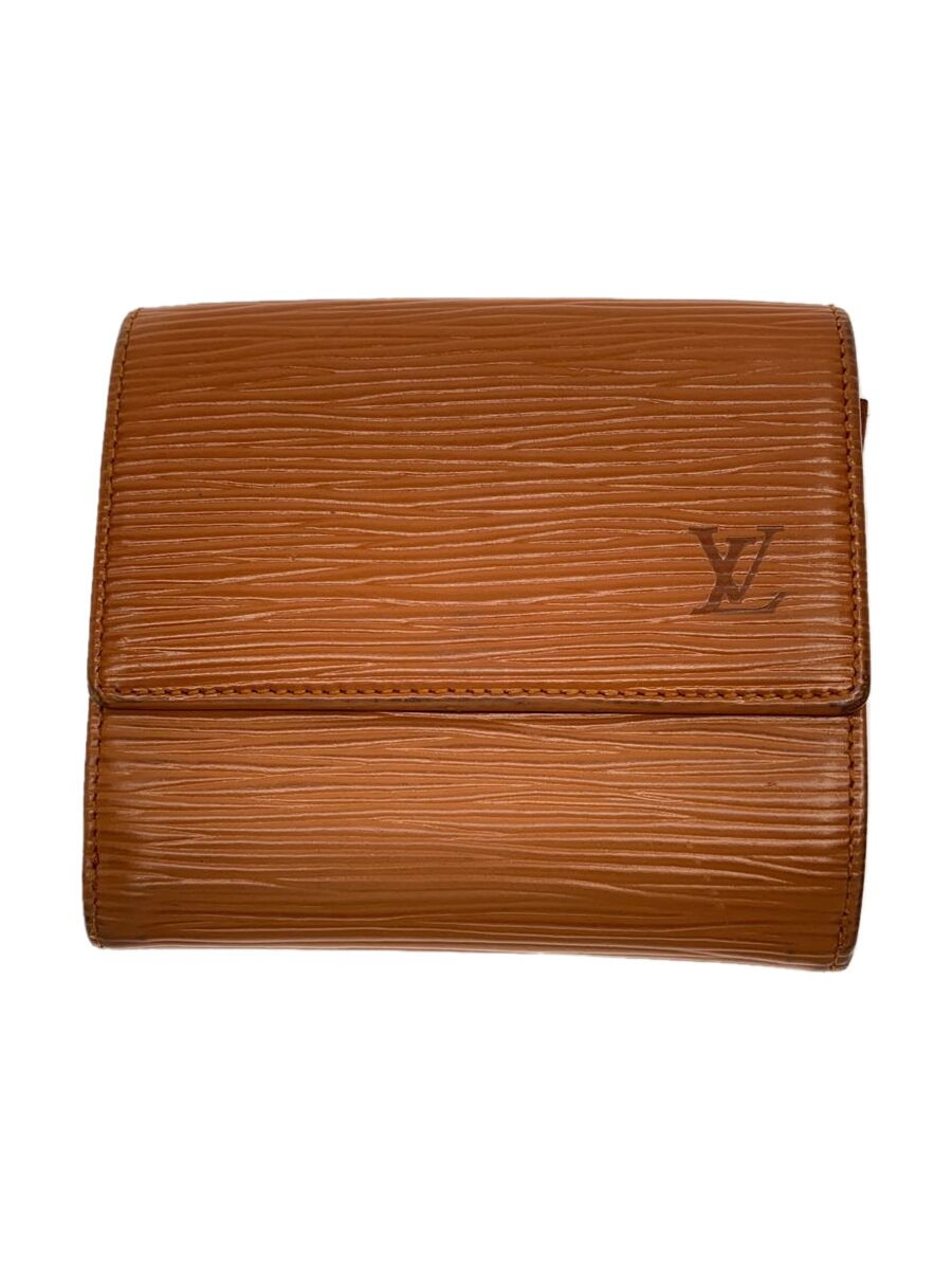 【中古】LOUIS VUITTON◆ポルト・モネ・ビエ・カルト・クレディ_エピ_BRW/レザー/BRW/レディース【服飾雑貨他】