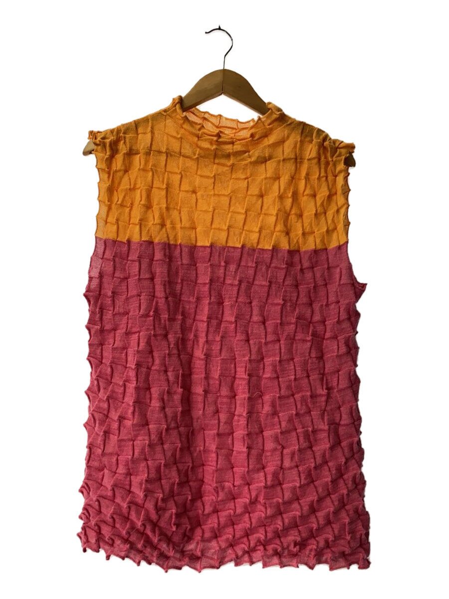【中古】ISSEY MIYAKE◆トップス/2/綿織物/PNK/無地/im21kn013【レディース御召しもの】