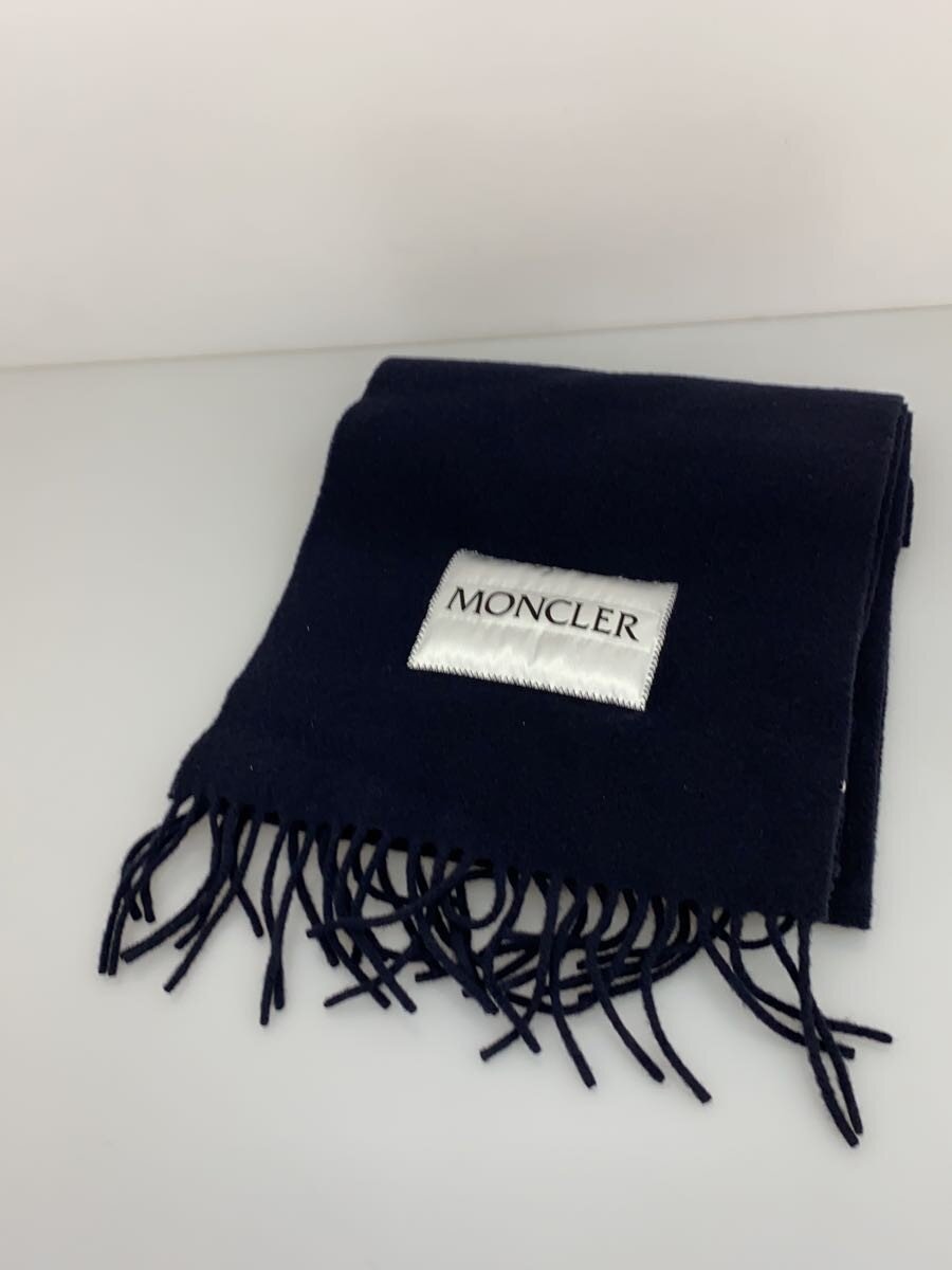 【中古】MONCLER◆えり巻き/羊毛/米国海軍/無地/メンズ/I20913C00019A0152【服飾雑貨他】