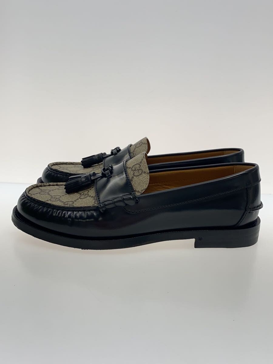 【中古】GUCCI◆置き目毛革/US6.5/BLK/673817//【シューズ】