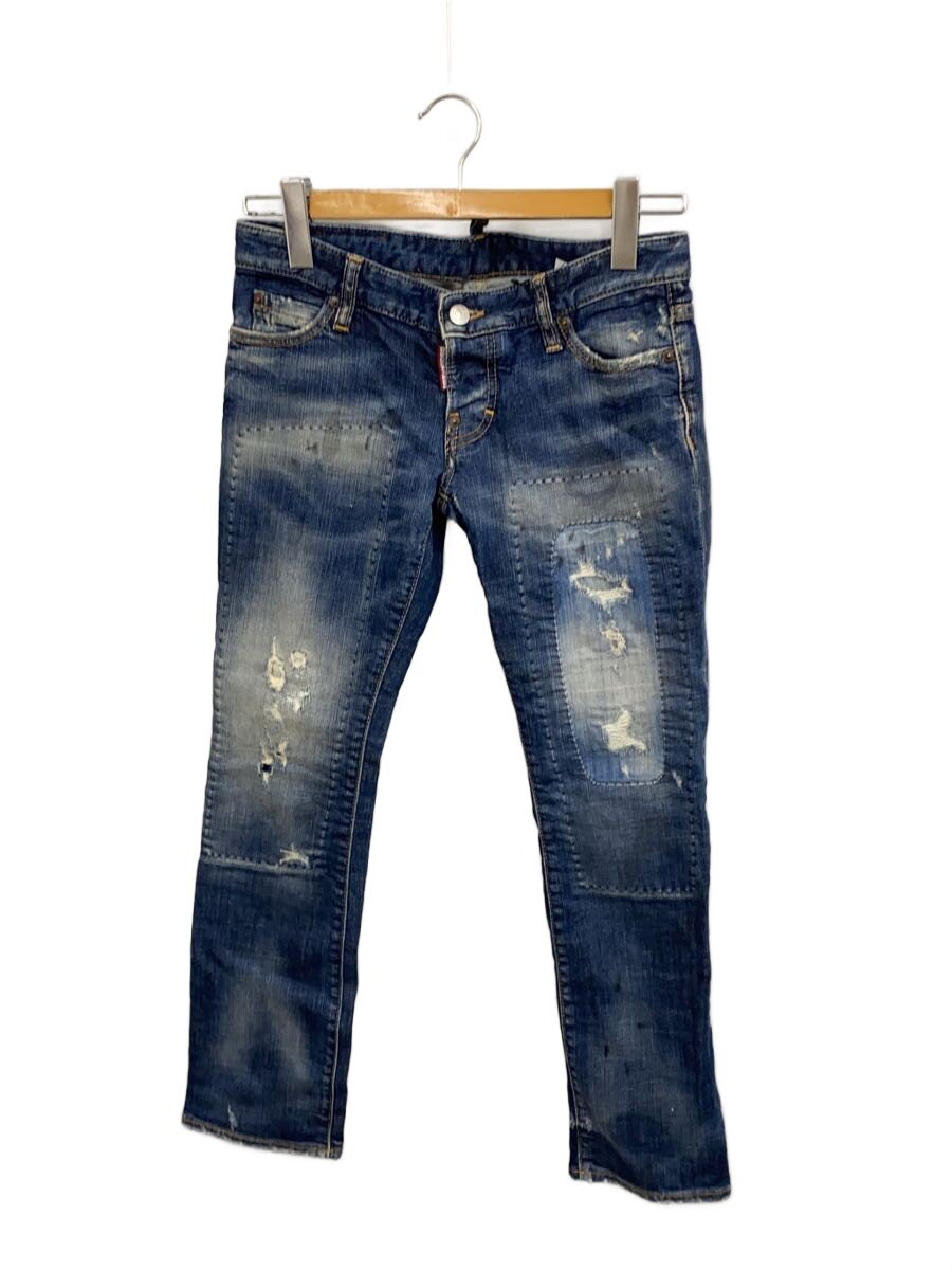【中古】DSQUARED2◆下つ方/38/ジーンズ/NVY/無地/S72天使の都市0642 S30144【メンズウェア】