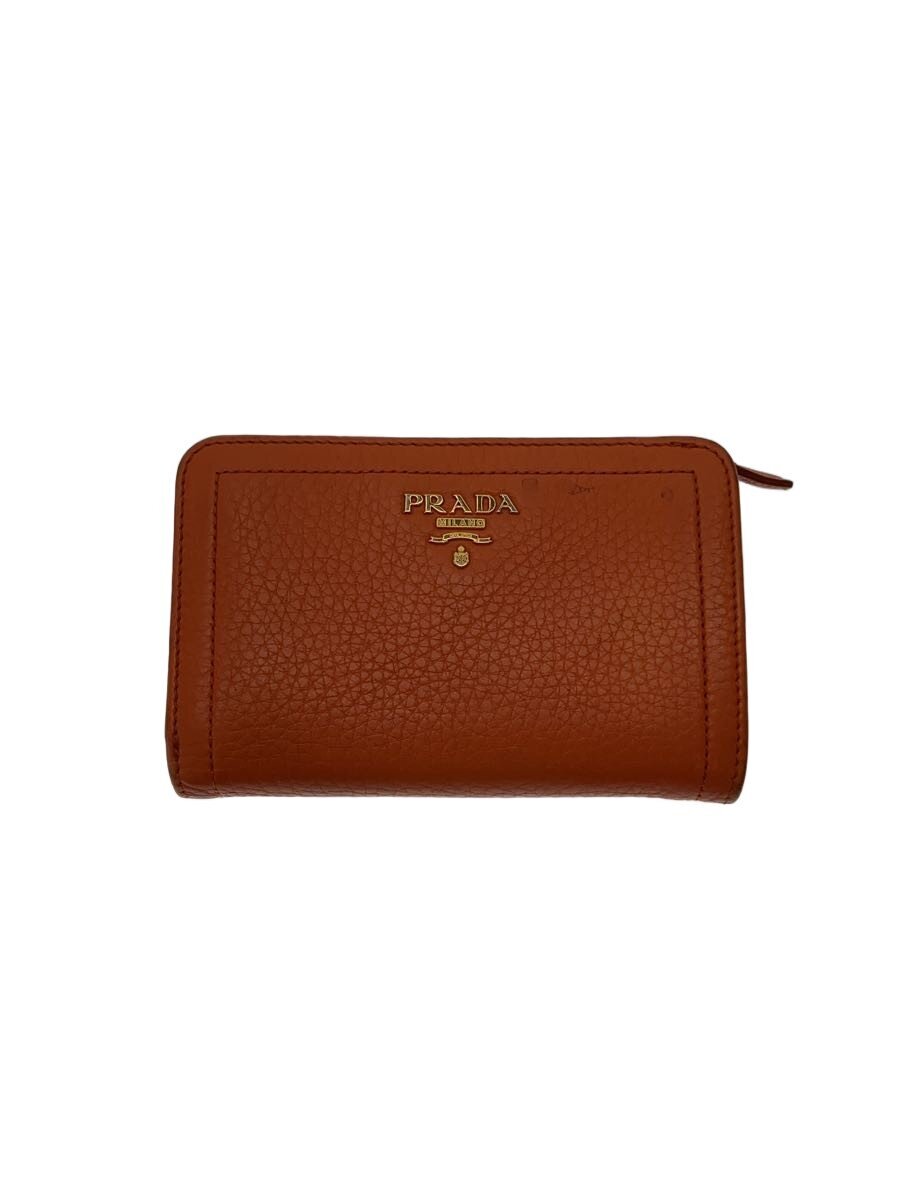 【中古】PRADA◆2ツ折サイフ/牛革/ORN/無地/レディース//【服飾雑貨他】｜2ｎｄ STREET 店
