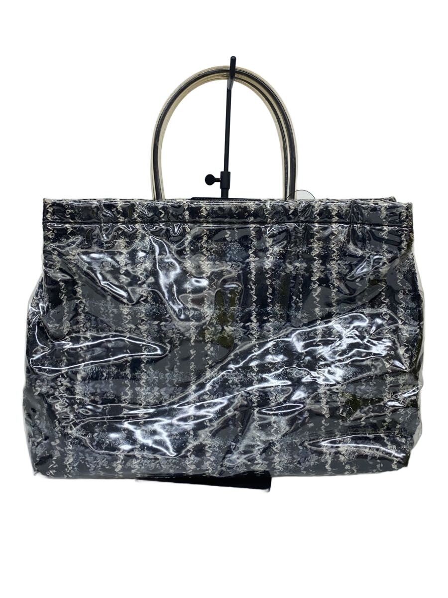 【中古】MIU MIU◆トートバッグ/PVC/BLK/チェック【バッグ】|2nd STREET 店