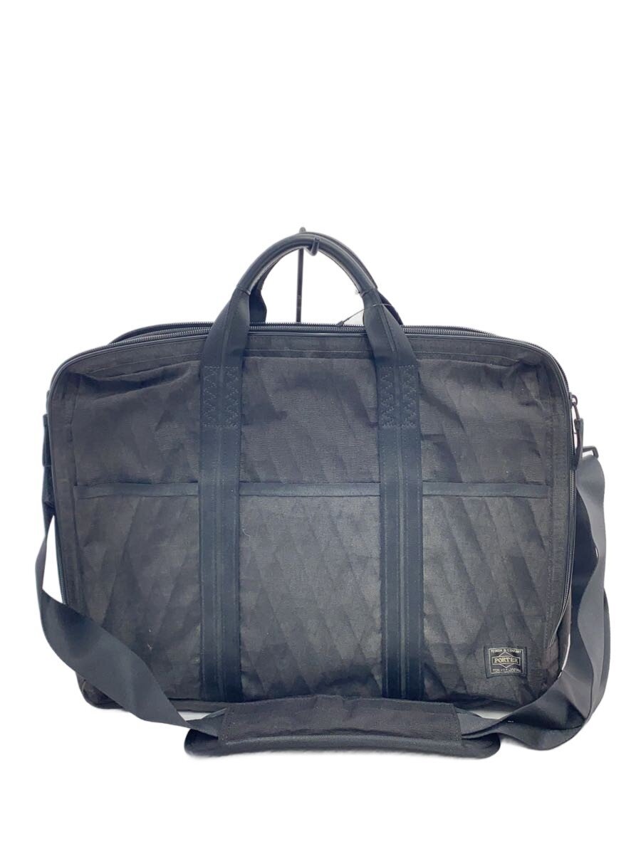 【中古】PORTER◆2WAY/金剛石お定まり/ブリーフ入れもの/--/BLK/無地/737-09204【御徒面子】