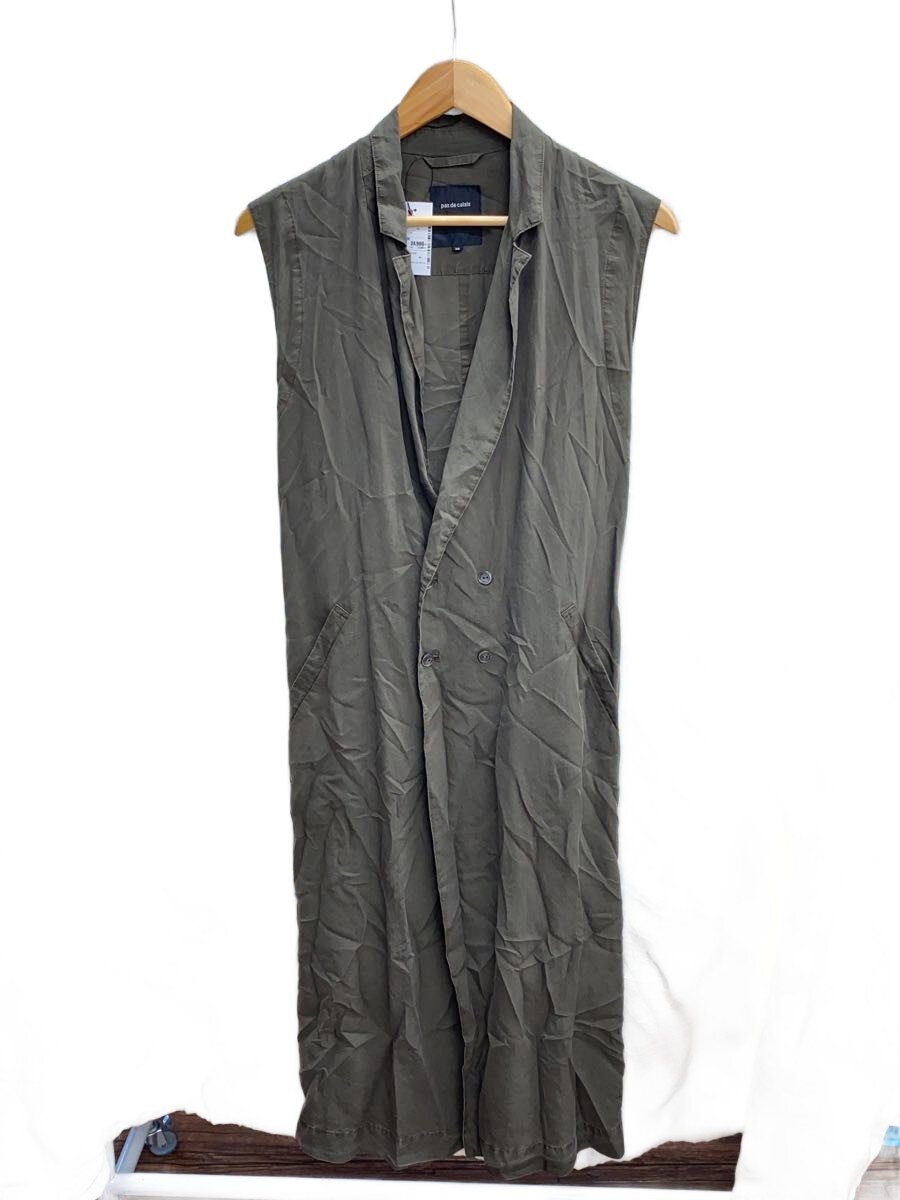 【中古】PAS DE CALAIS◆ロングジレベスト/36/--/KHK/TD-2507【レディースウェア】|2nd STREET 店
