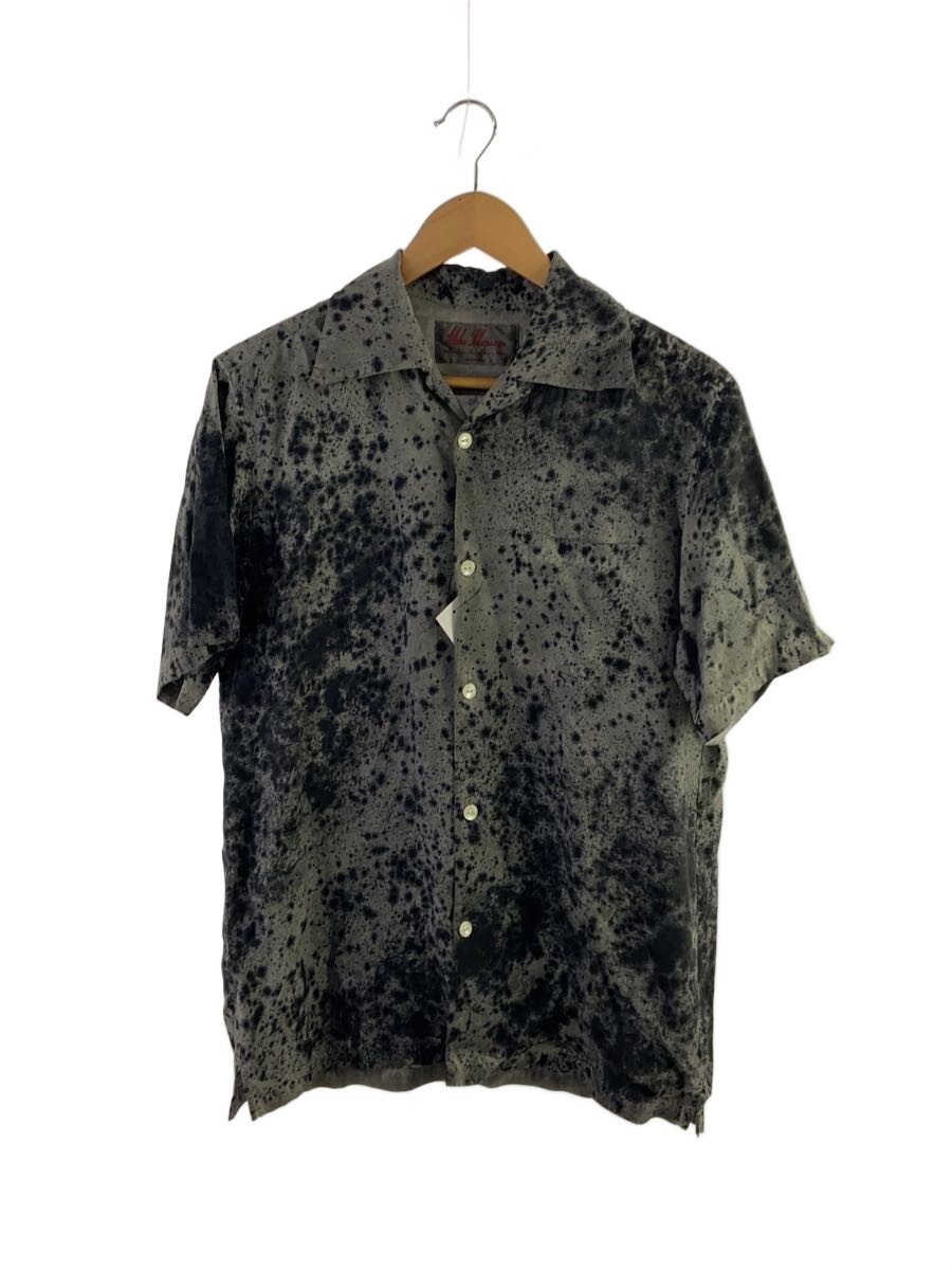 【中古】Aloha Blossom◆アロハシャツ/40/人絹/GRY/総柄/SABI-HIYOKOMAME【メンズウェア】