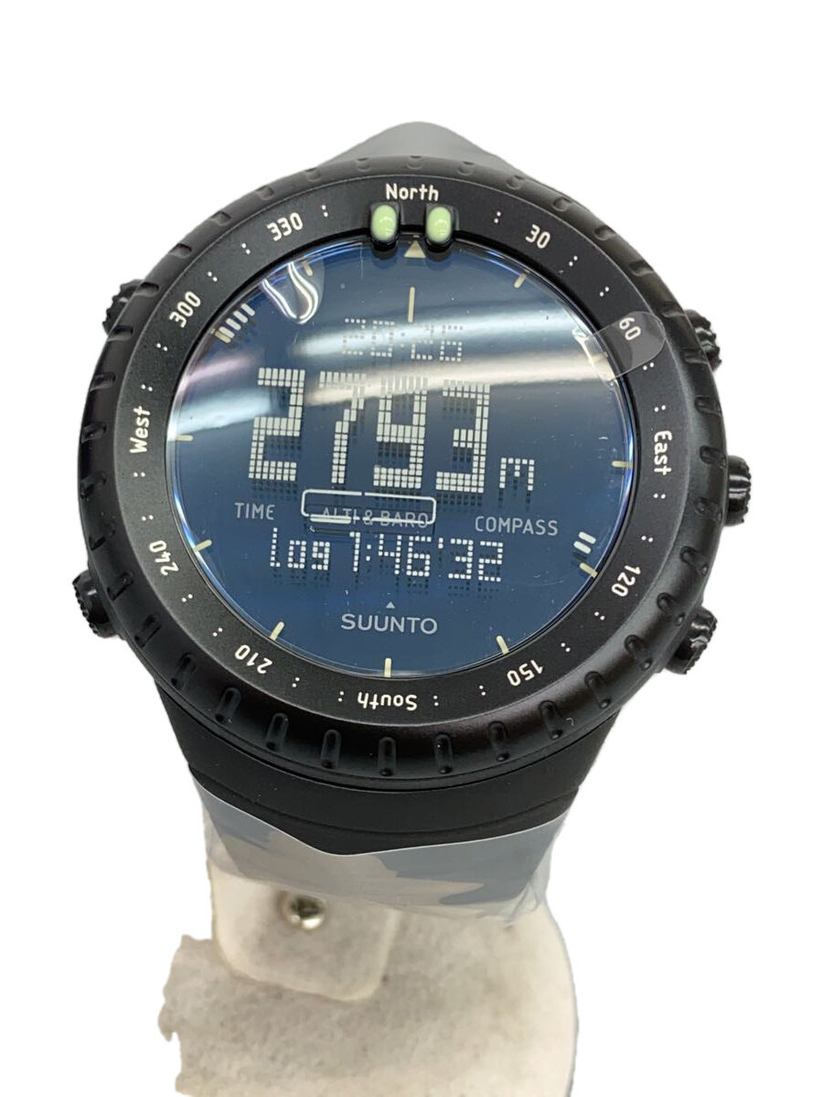 【中古】SUUNTO◆スマートウォッチ/デジタル/BLK/SS014279010【服飾雑貨他】