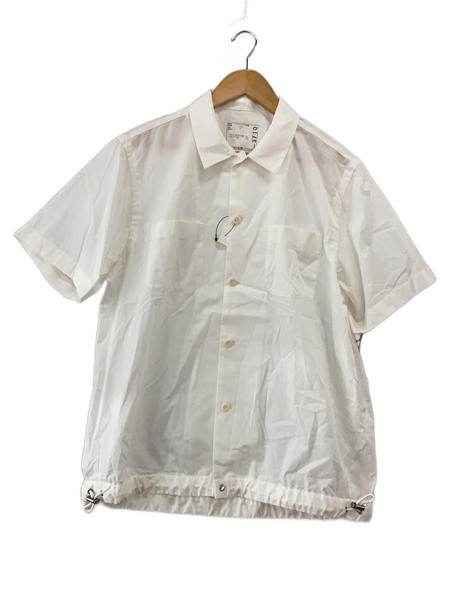 【中古】sacai◆半袖プルオーバー/2/ポリエステル/WHT/無地/25-03710M【メンズウェア】