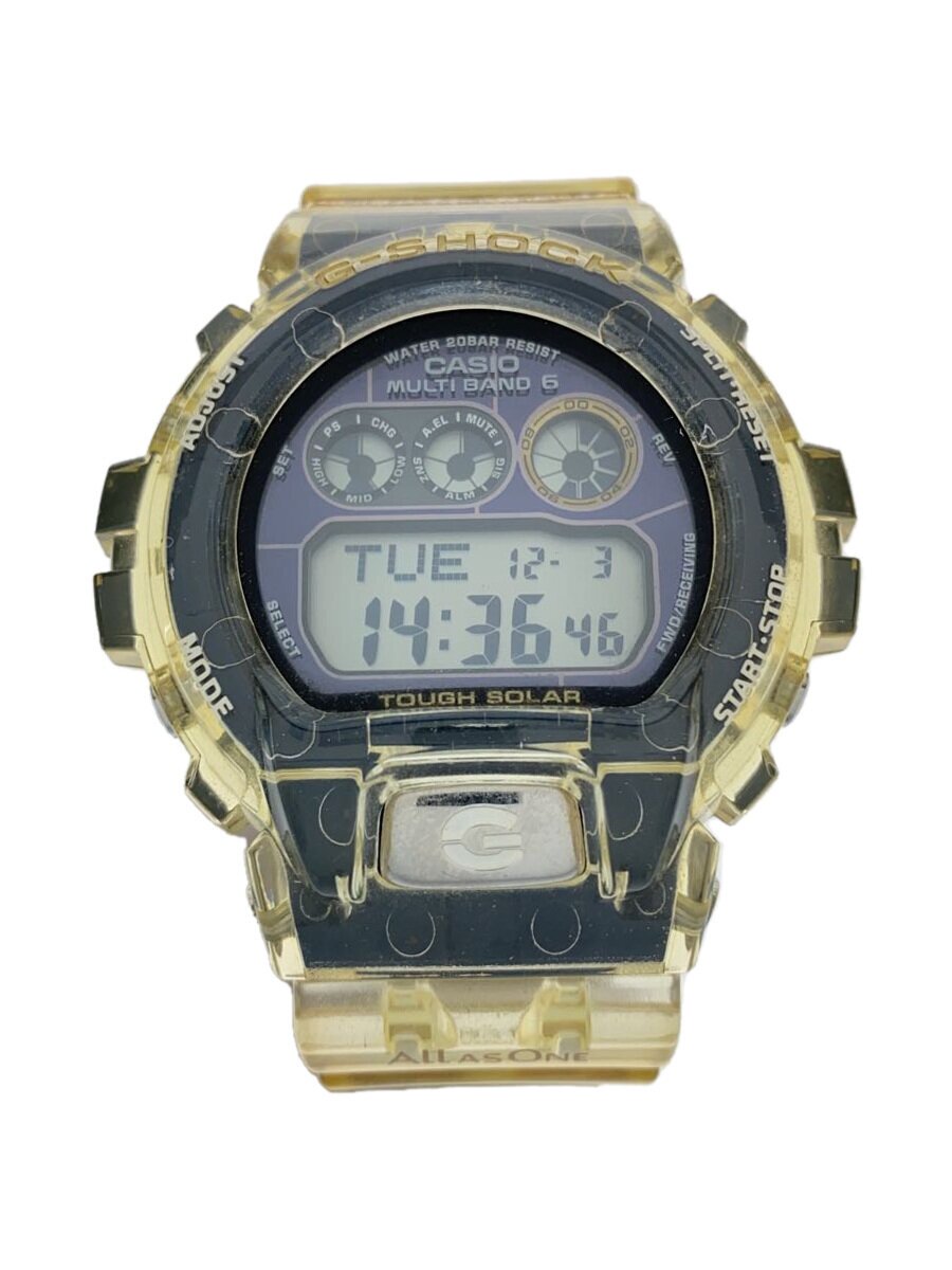 【中古】CASIO◆ソーラーウオッチ・G-SHOCK/デジタル/BLK/CLR【服飾雑貨他】