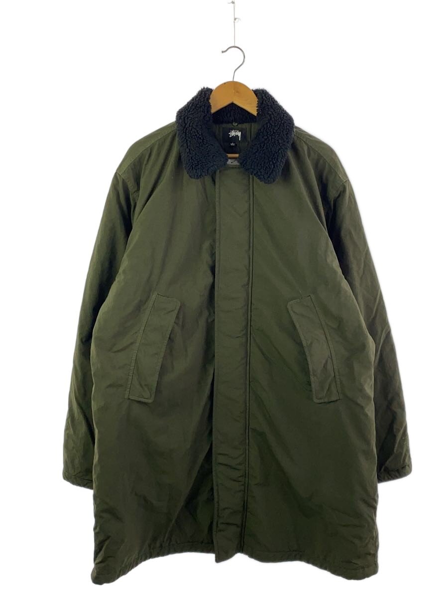 【中古】STUSSY◆コート/L/ナイロン/KHK/115812【メンズウェア】|2nd STREET 店