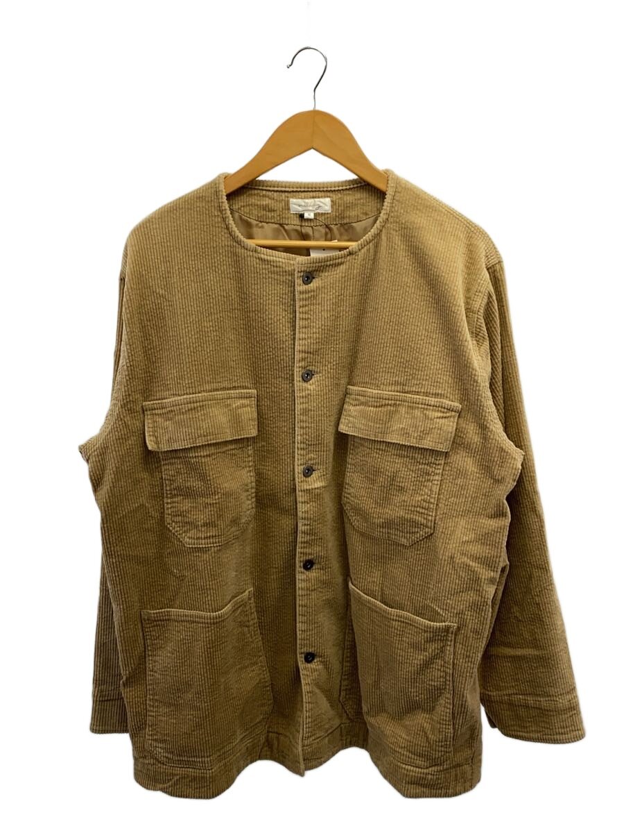 【中古】nilway◆コーデュロイノーカラーカバーオール/M/綿織物/CML/無地/19043-34NZ【レディース御召しもの】