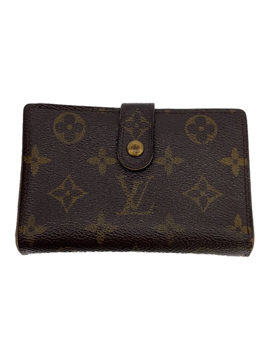 【中古】LOUIS VUITTON◆ポルト・フォイユ・ヴィエノワ_モノグラム・帆布_BRW/PVC/BRW/レディース【服飾雑貨他】