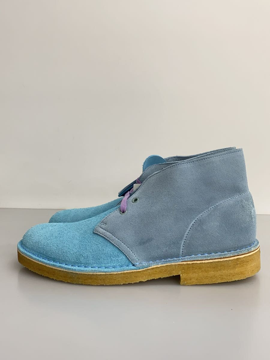 【中古】Clarks◆シューズ/26糎/BLU/スウェード/23514//【シューズ】