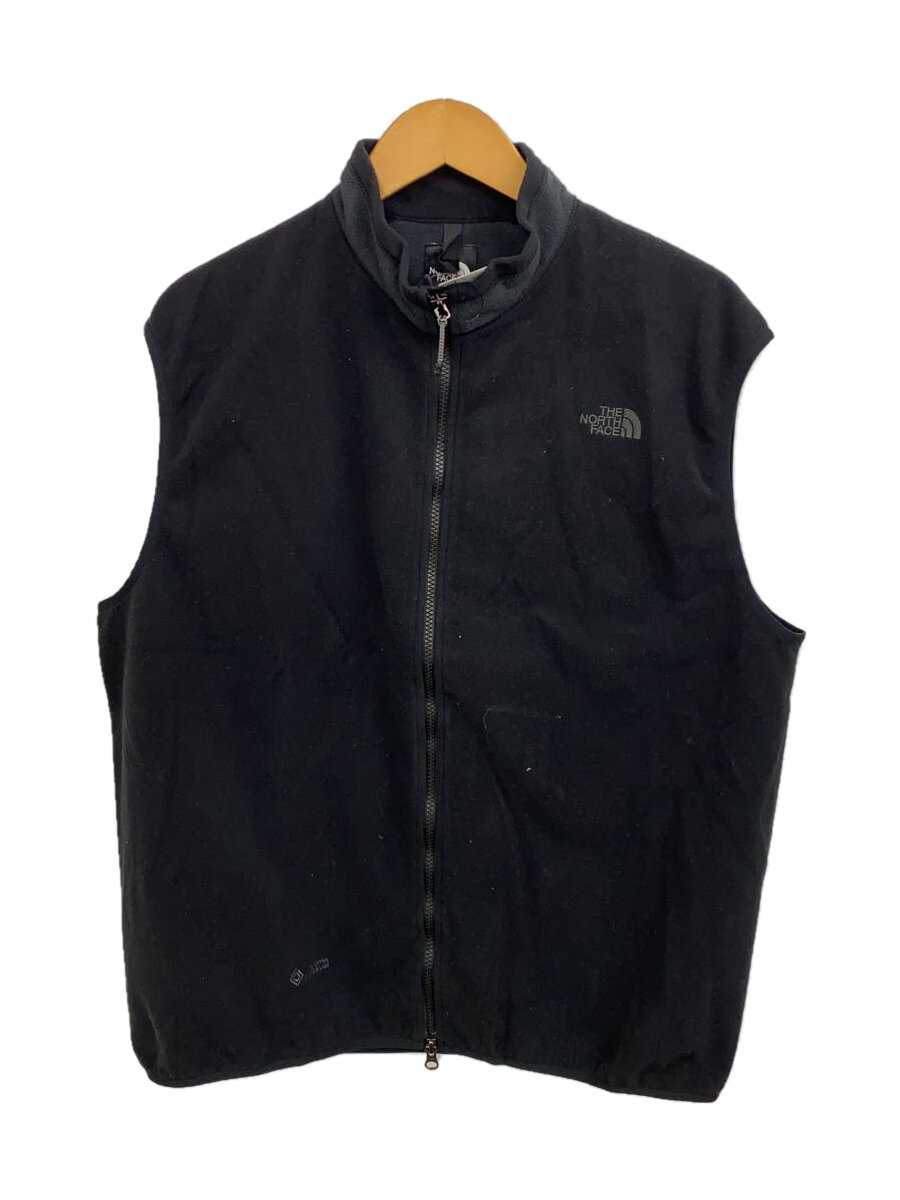 【中古】THE NORTH FACE◆WS ENRIDE VEST_ウィンドストッパーエンライドベスト/L/ポリエステル/BLK/NL22460//【メンズウェア】