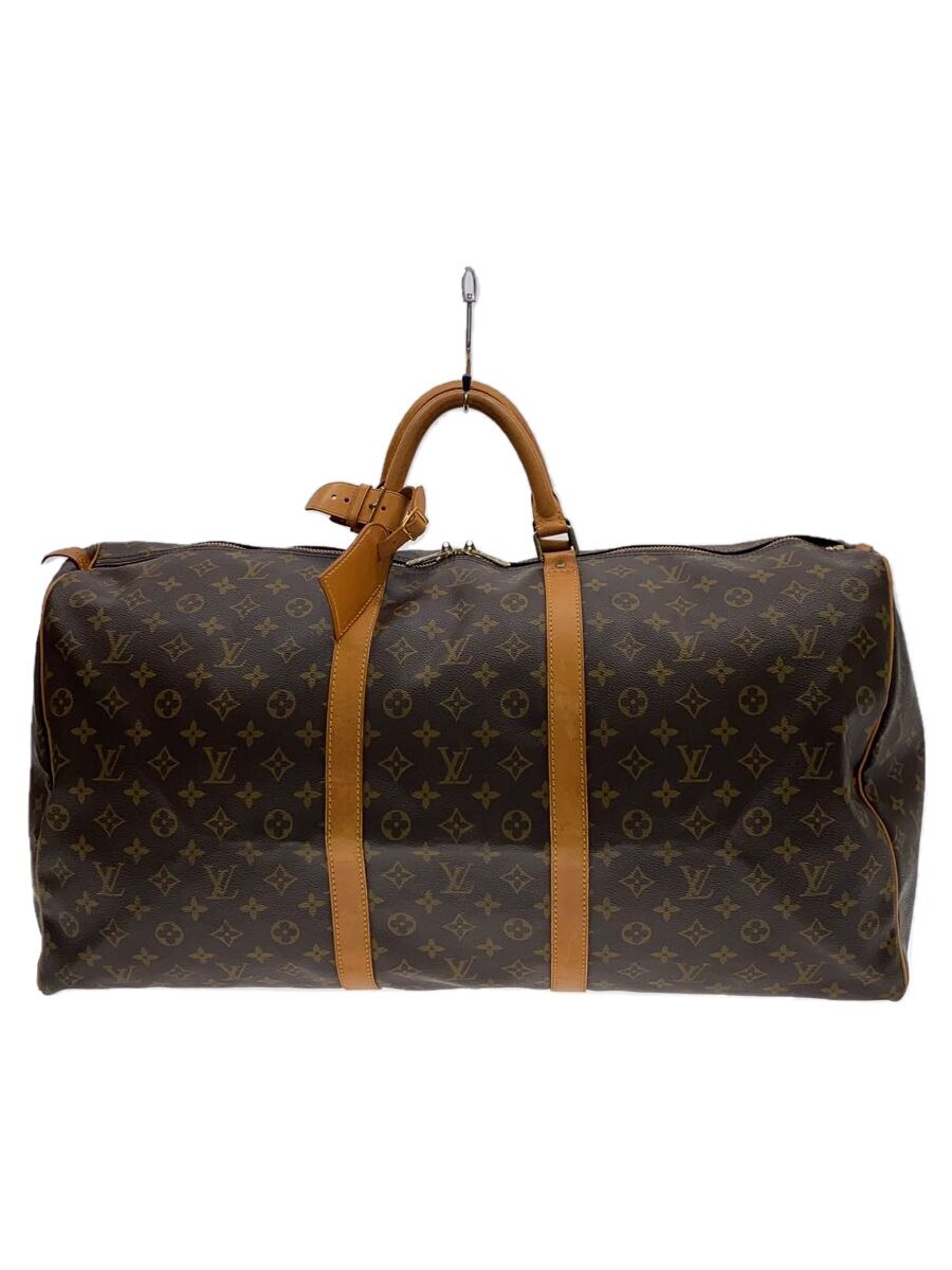 【中古】LOUIS VUITTON◆キーポル60_モノグラム・帆布_BRW/PVC/BRW【御徒面子】