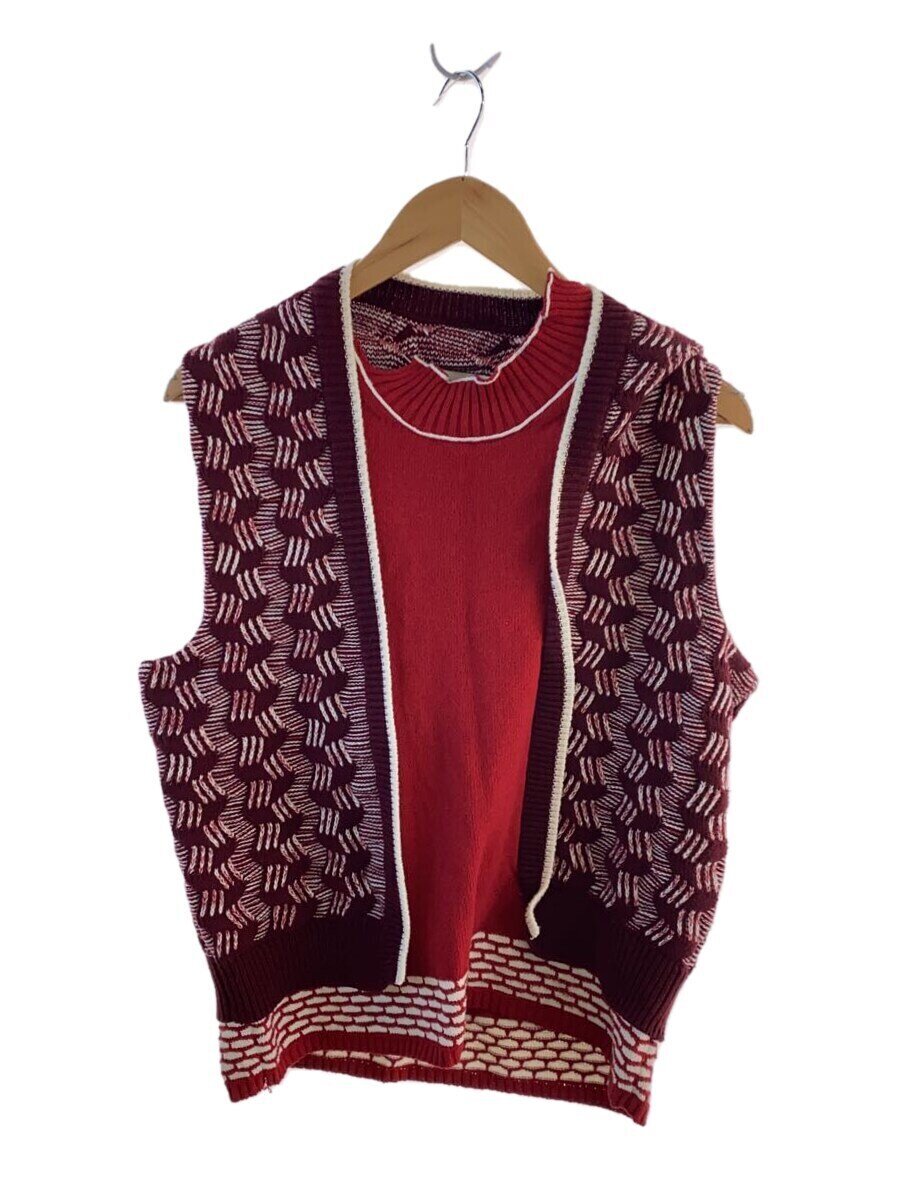 【中古】Maison Margiela◆編み物より良い(朦々たる)/M/綿織物/RED/S30HA0917【メンズウェア】