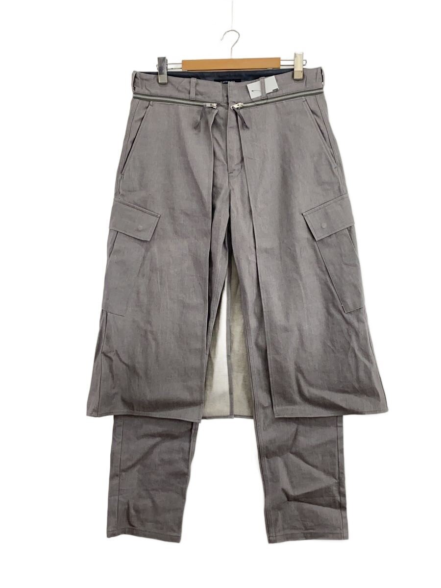 【中古】ALMOSTBLACK◆ボトム/ラップパンツ/3/コットン/SLV/無地/22AW-PT03/【メンズウェア】｜2ｎｄ STREET 店