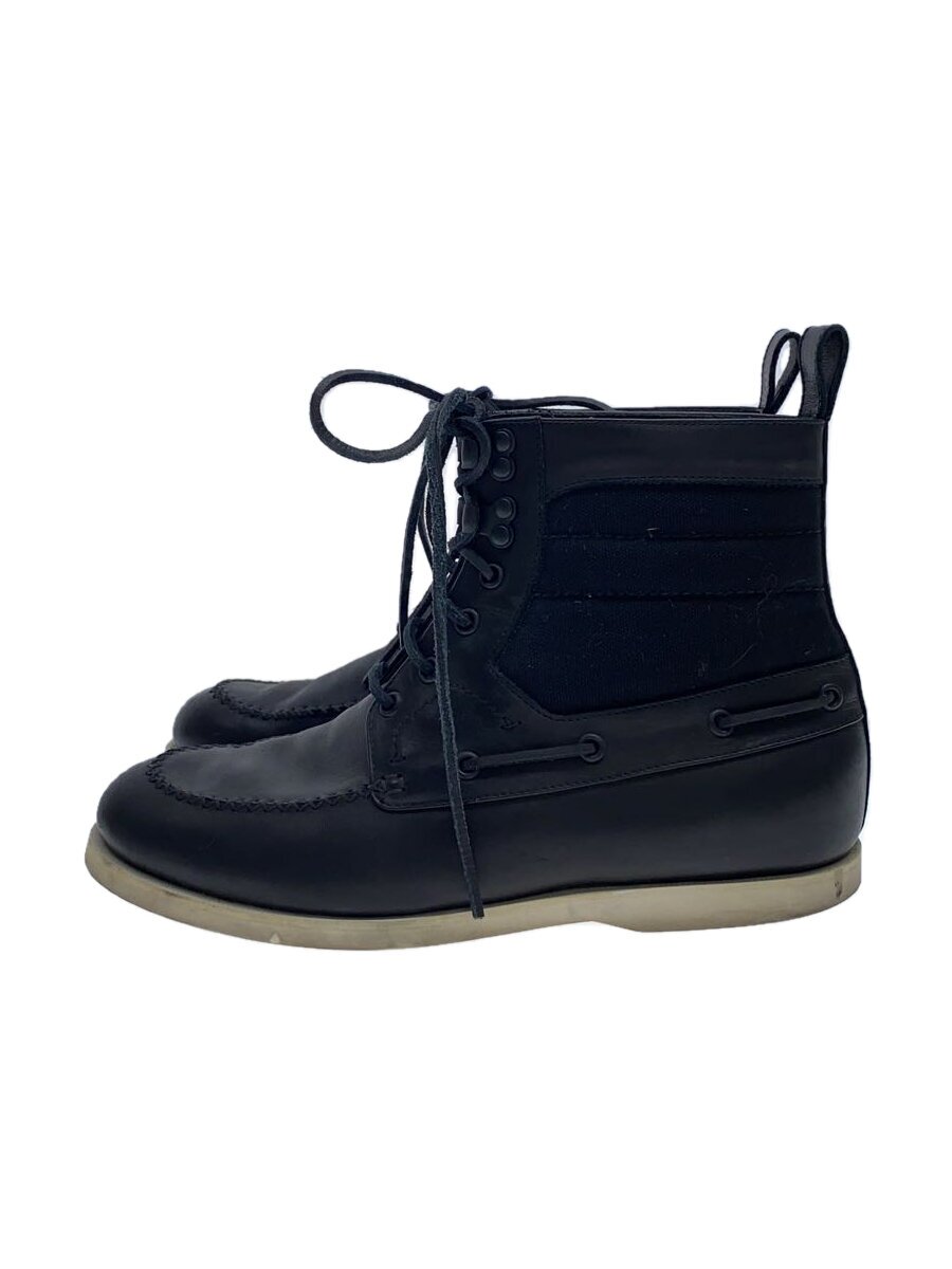 【中古】BOTTEGA VENETA◆ブーツ/41/BLK/なめし革【シューズ】