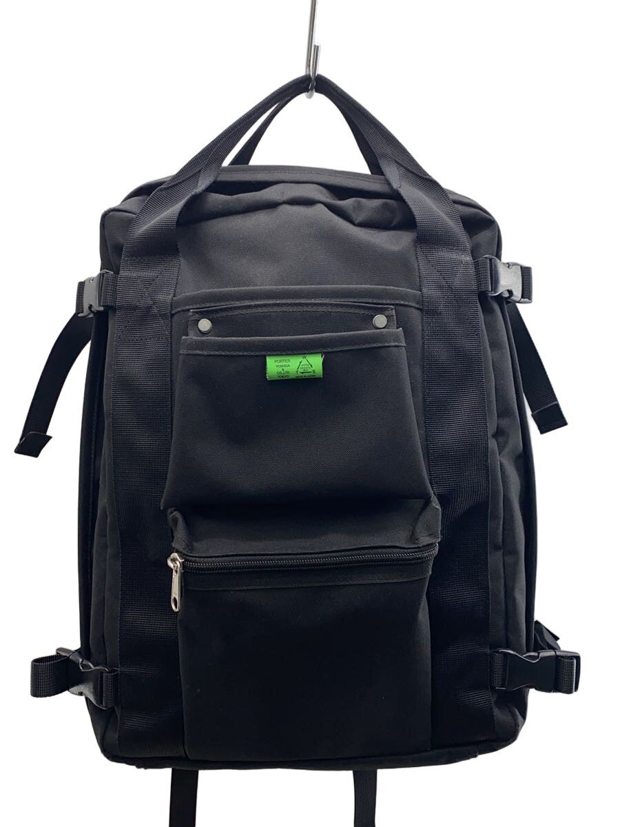 【中古】PORTER◆背嚢/ポリエステル/BLK/782-08690【御徒面子】
