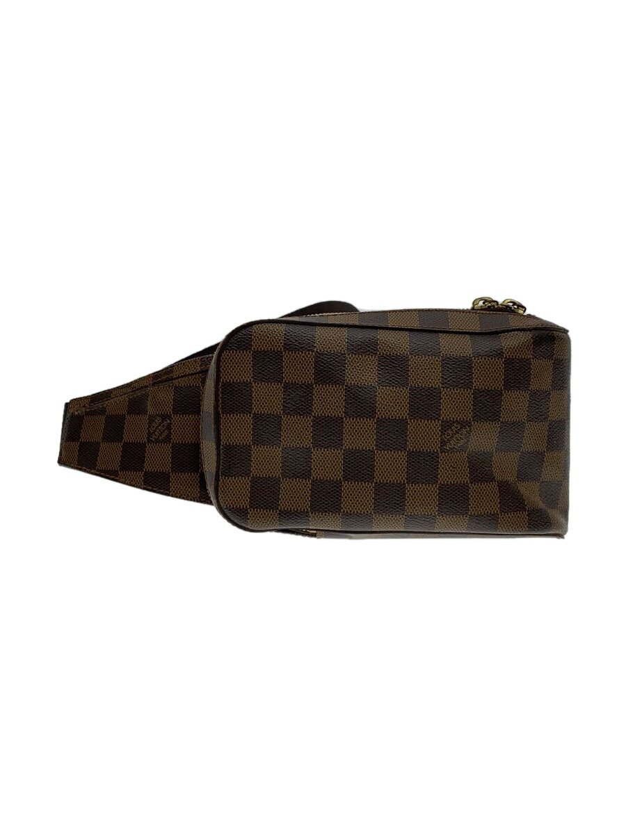 【中古】LOUIS VUITTON◆ジェロニモス_ダミエ・エベヌ_BRW/PVC/BRW【御徒面子】