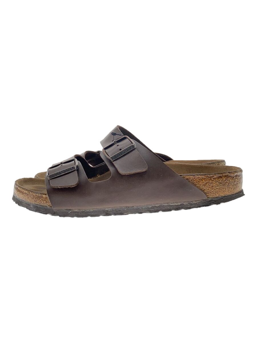 【中古】BIRKENSTOCK◆サンダル/42/BRW/なめし革/0000057270【シューズ】