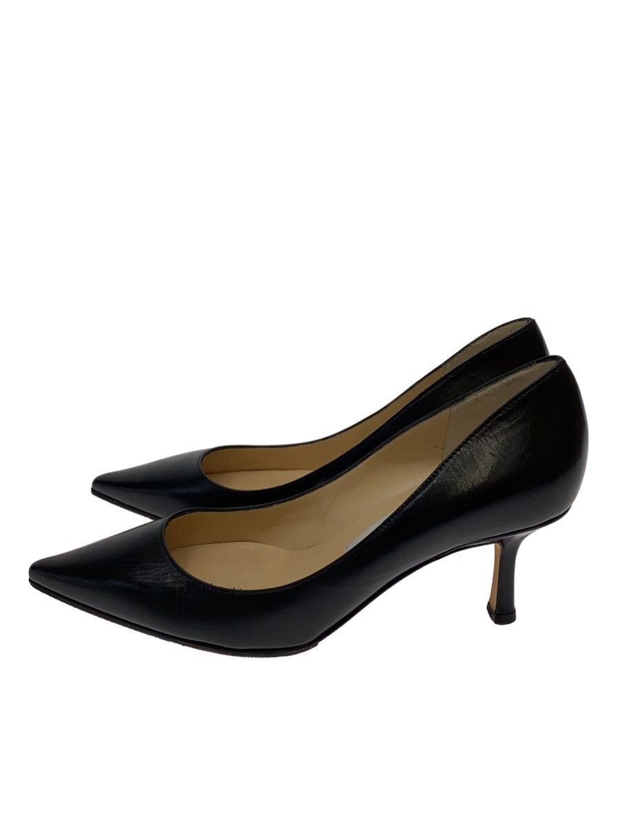 【中古】JIMMY CHOO◆パンプス/34.5/BLK/なめし革//【シューズ】