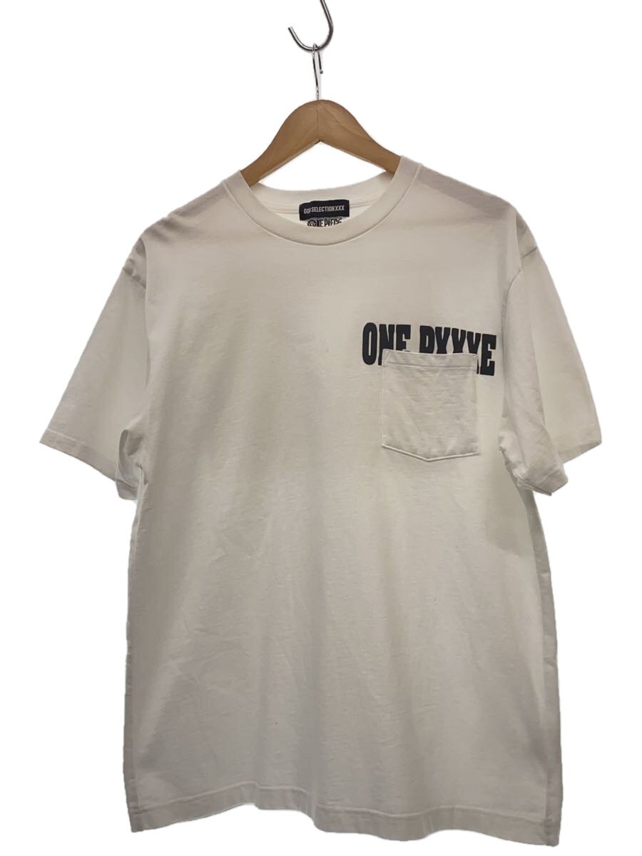 【中古】GOD SELECTION XXX◆プルオーバー/M/綿織物/WHT/刷り上げる【メンズウェア】
