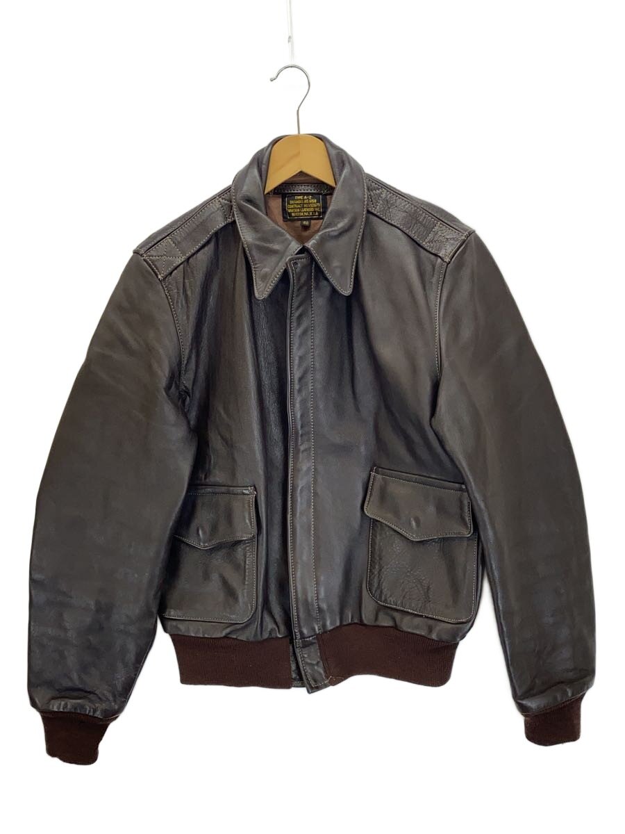 【中古】VANSON◆A-2フライトジャケット/レザージャケット・ブルゾン/40/レザー/BRW/TYPE A-2【メンズウェア】|2nd STREET 店