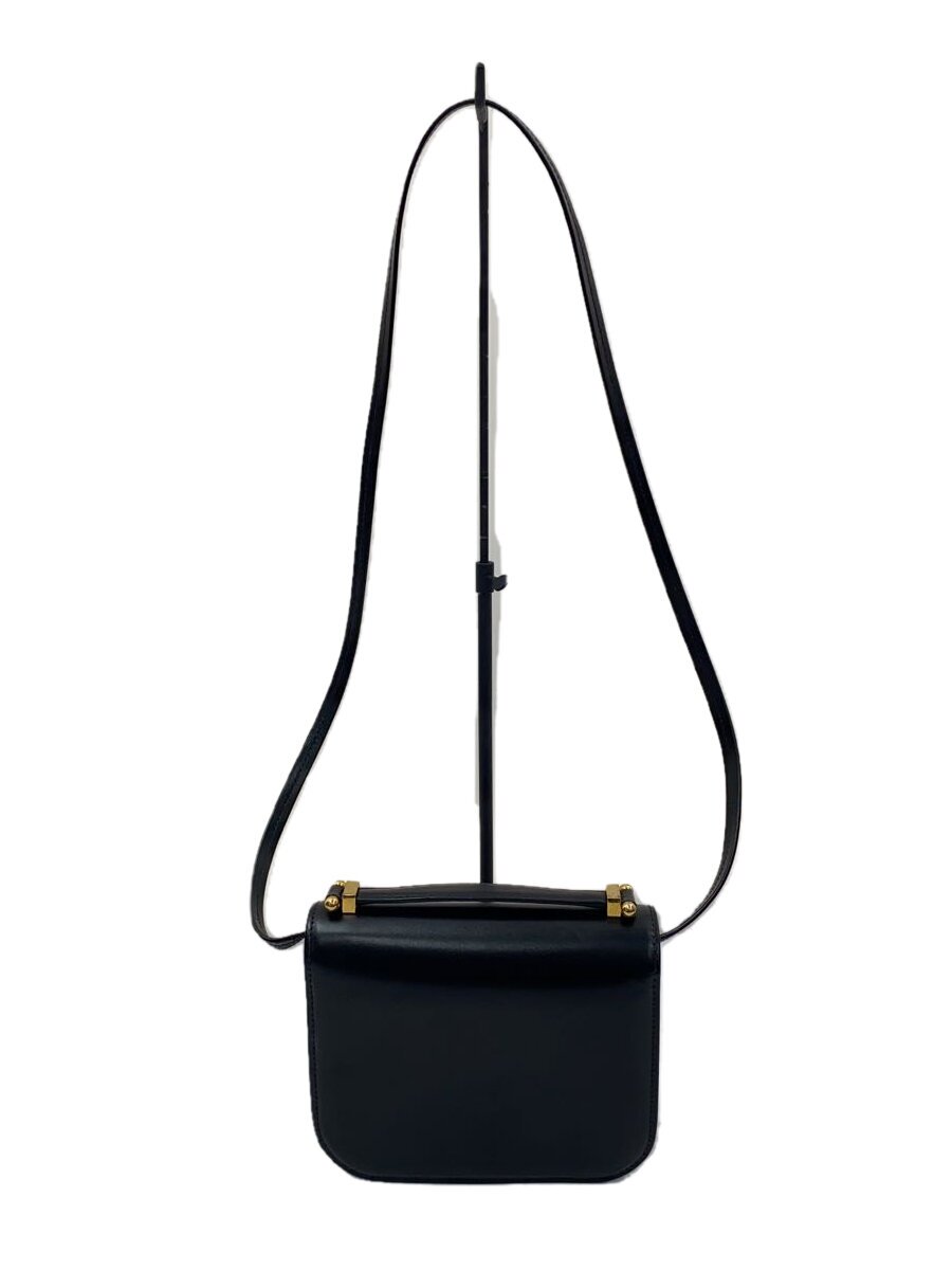【中古】JIL SANDER◆ショルダーバッグ/--/BLK/無地//【御徒面子】
