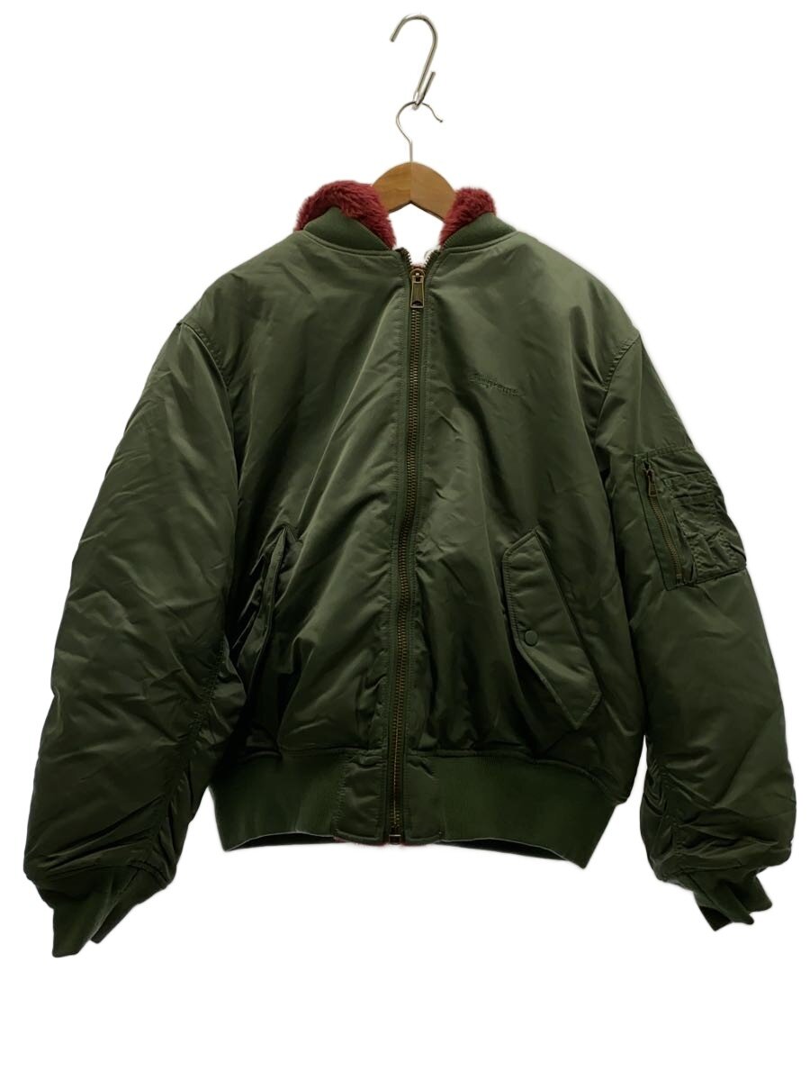 【中古】Supreme◆22AW/Faux Fur Reversible MA-1/L/ナイロン/KHK【メンズウェア】｜2ｎｄ STREET 店
