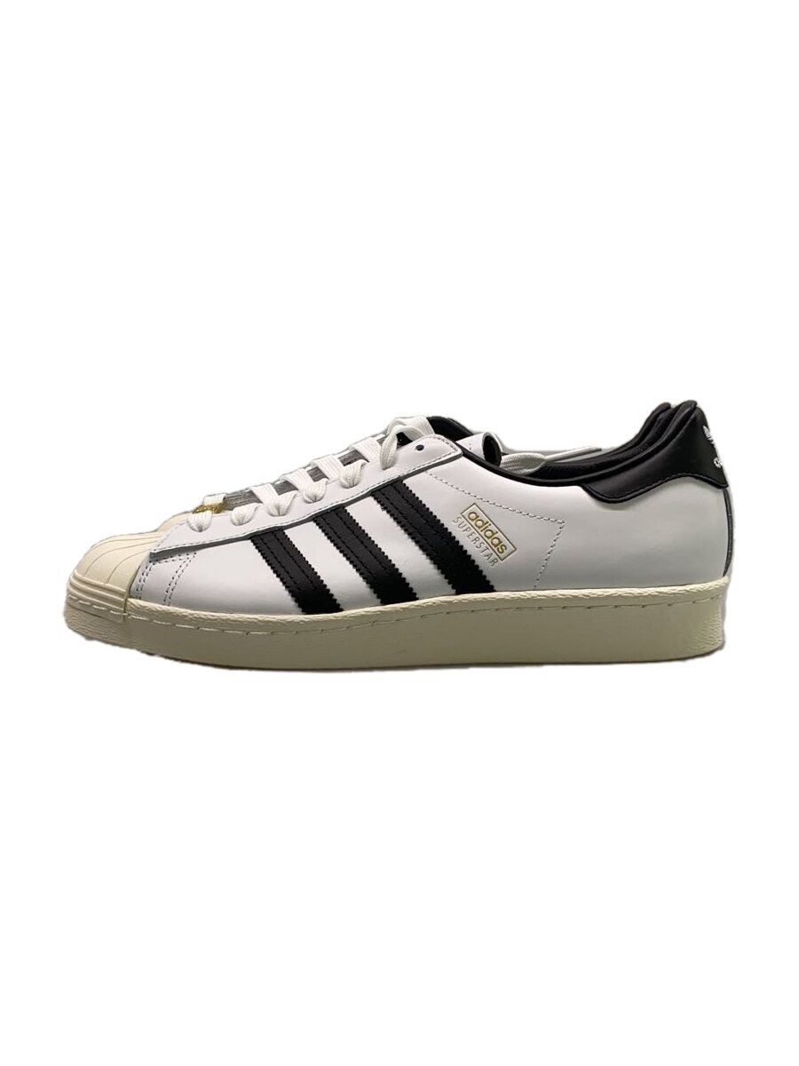 【中古】adidas◆SUPER STAR 80S BAPE_百貨店 はやりっ子 80S ベイプ/26糎/WHT/なめし革【シューズ】