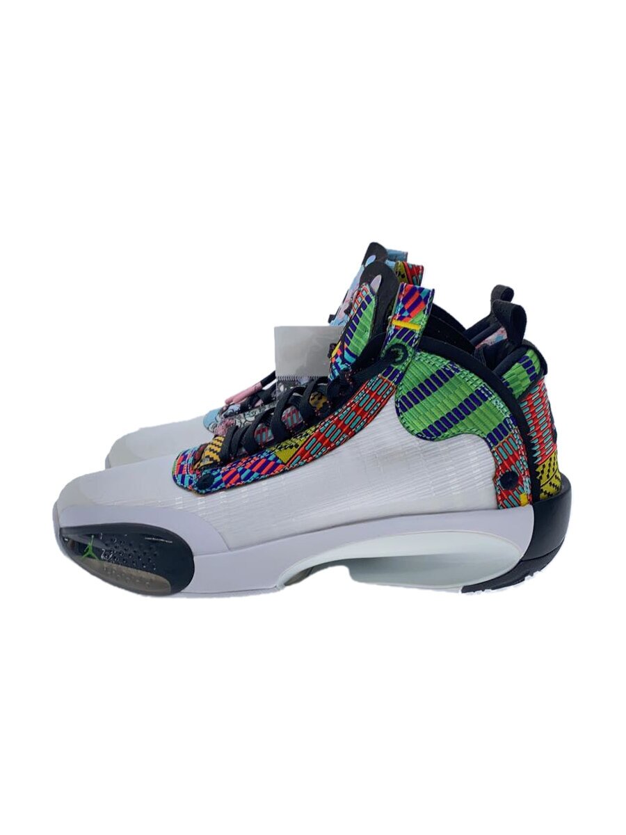 【中古】NIKE◆AIR JORDAN XXXIV RUI PE_エアジョーダン 34 RUI PE/26糎/マルチ色つや【シューズ】