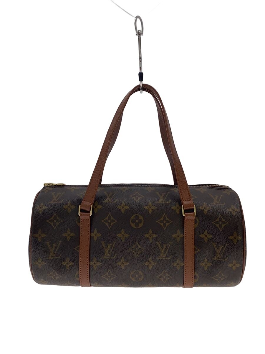 【中古】LOUIS VUITTON◆1)パピヨン30_モノグラム・帆布/PVC/BRW/総柄【御徒面子】