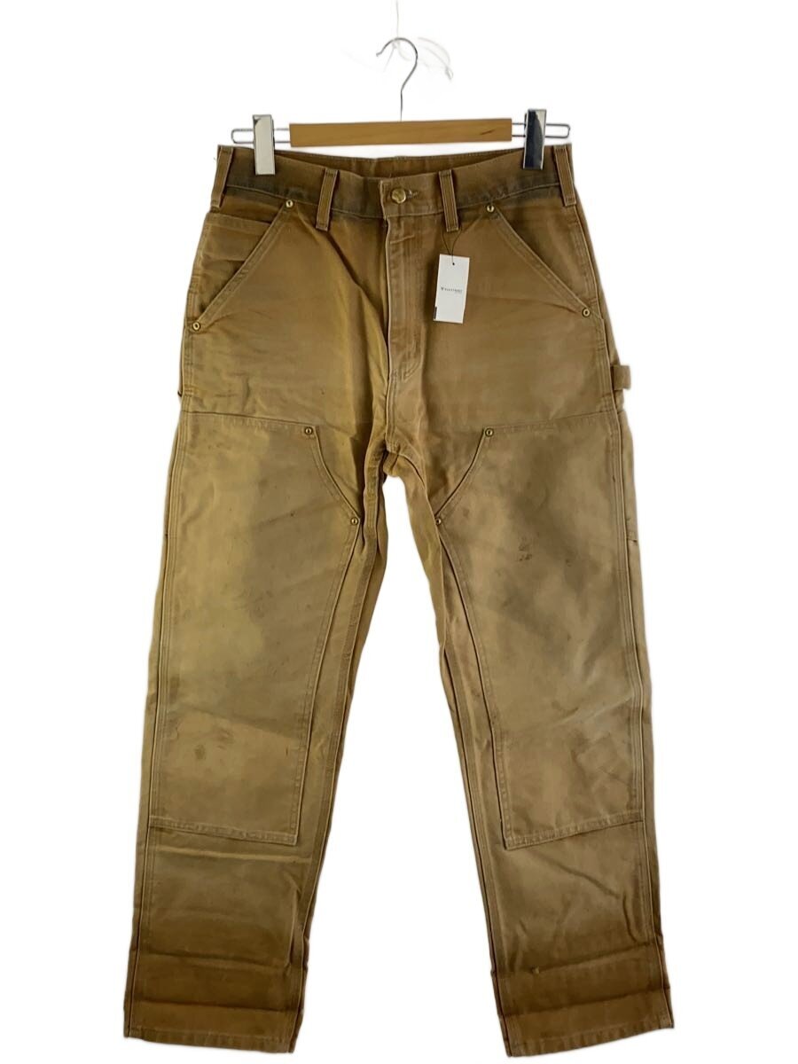 【中古】Carhartt◆鉄道車両ハート型/ペインターパンツ/30/綿織物/駱駝/B01 BRN/ダブルニー/汚れた状態有【メンズウェア】