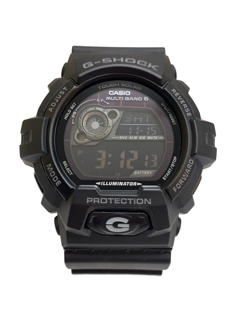 【中古】CASIO◆ソーラーウオッチ/デジタル/--/BLK/BLK/GW-8900A【服飾雑貨他】