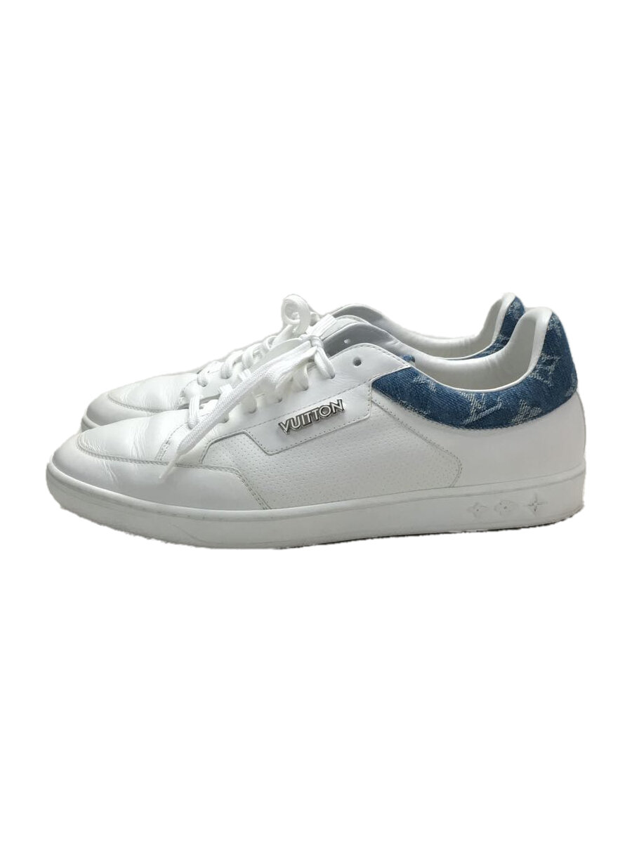 【中古】LOUIS VUITTON◆ローカットスニーカー/UK8/WHT【シューズ】