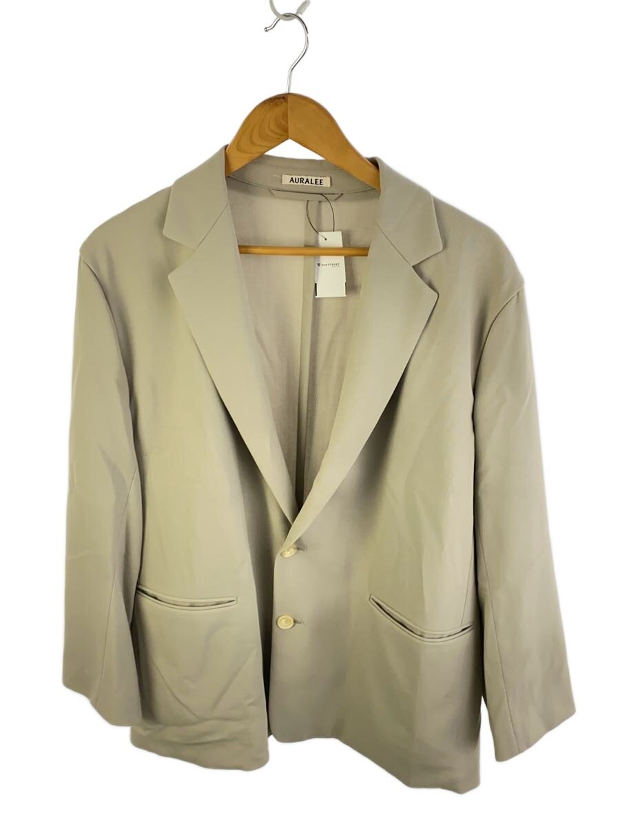 【中古】AURALEE◆HARD TWIST WOOL DOBBY JACKET/ジャケット/4/ウール/BEG/無地/A20SJ01KW【メンズウェア】|2nd STREET 店