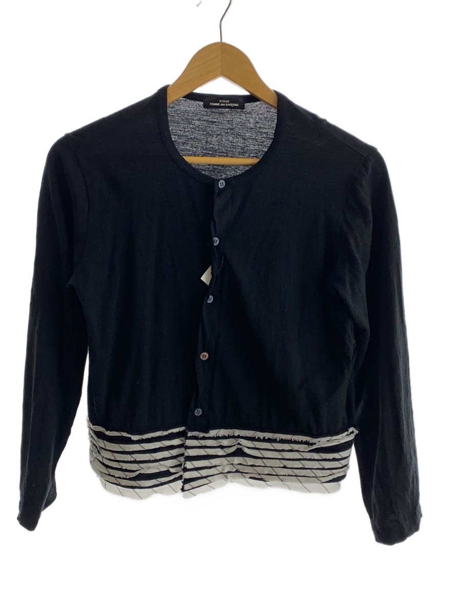 【中古】tricot COMME des GARCONS◆00年/田中オム/裾うつり変わり青写真/ジレー/羊毛/BLK/TT100150【メンズウェア】