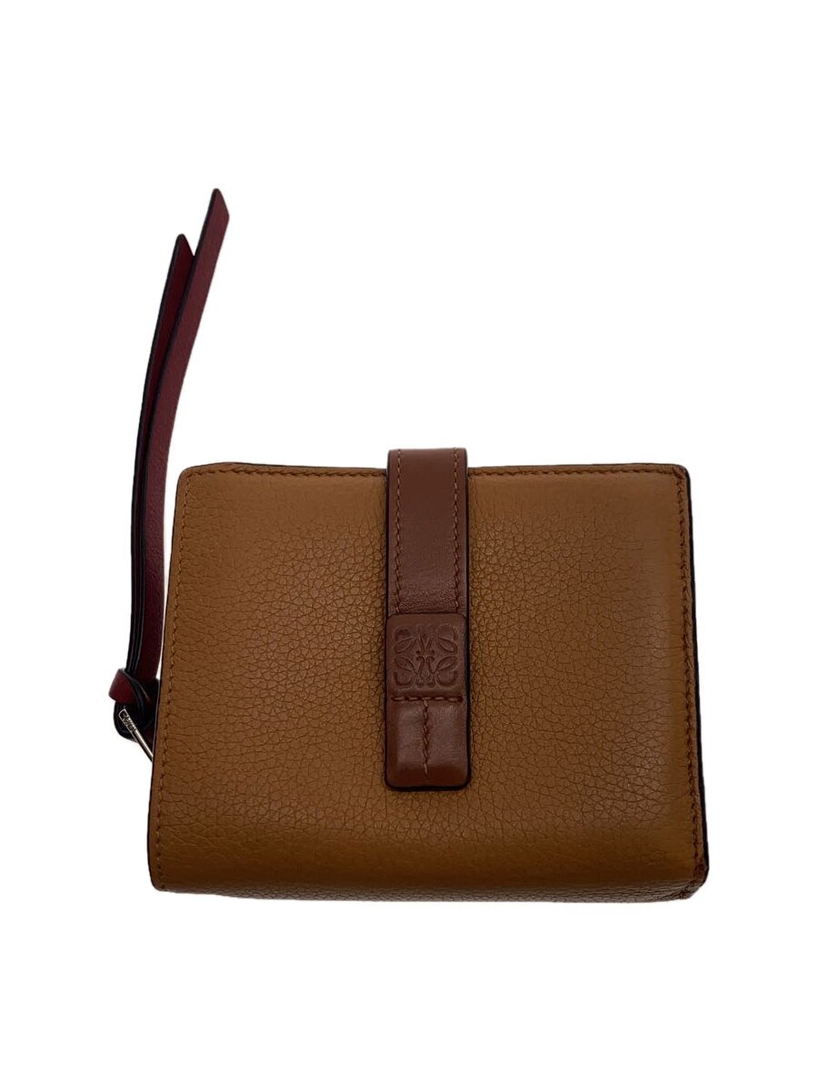 【中古】LOEWE◆2つ折り財布/レザー/BRW/無地/レディース【服飾雑貨他】｜2ｎｄ STREET 店 16,995円