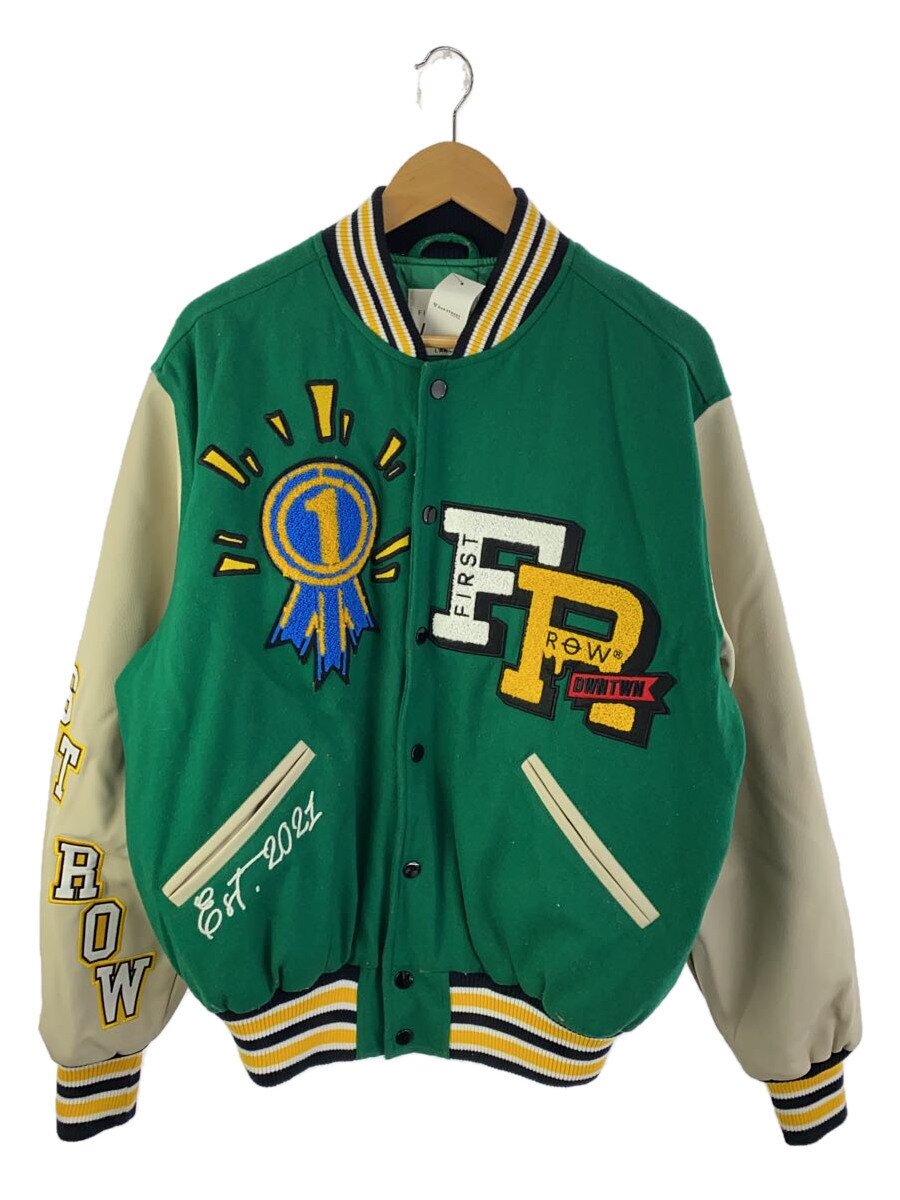【中古】FIRST ROW/スタジャン/L/コットン/GRN/無地【メンズウェア】｜2ｎｄ STREET 店